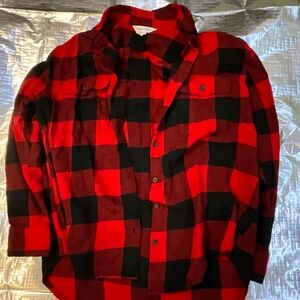 Old Navy Red and Black Checkered Shirt